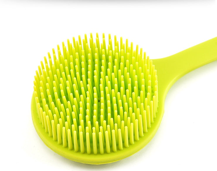 Silicone back scrubber stick