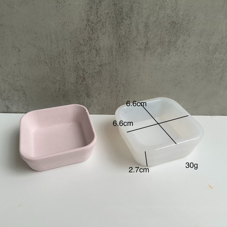Love Square Storage Dish Silicone Mold