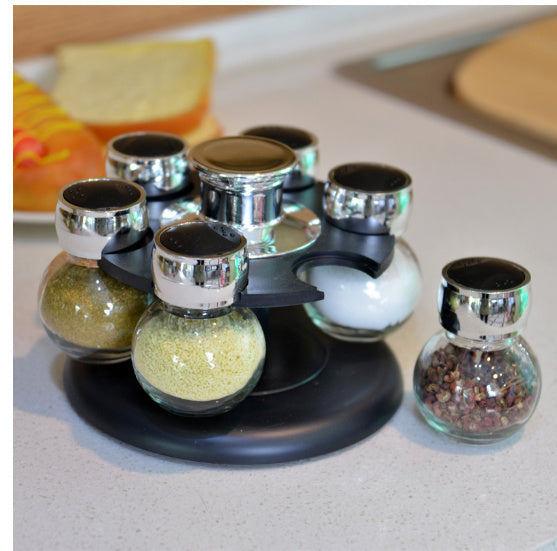 Kitchen Supplies Small Seasoning Bottle Combination Small Seasoning Containers With Shelf