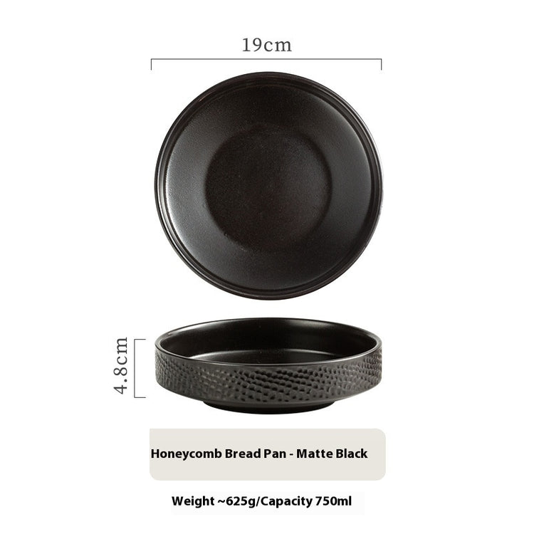 Japanese Ceramic Round Deep Plates Dinner Plate