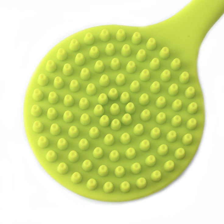 Silicone back scrubber stick