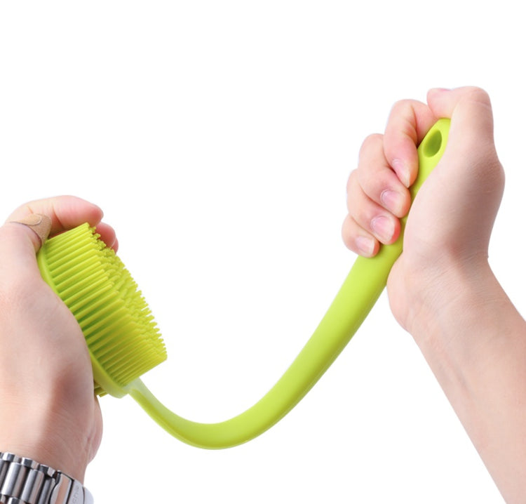 Silicone back scrubber stick