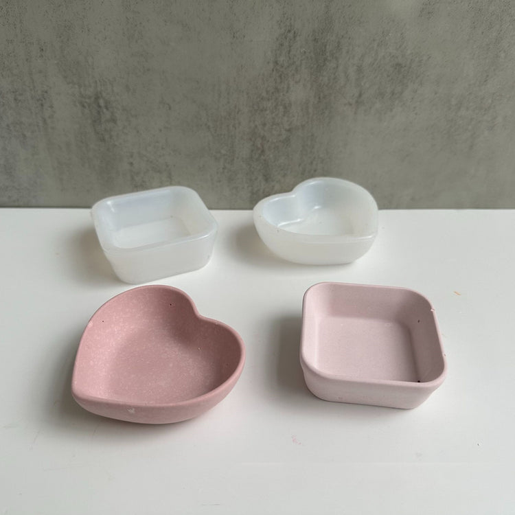 Love Square Storage Dish Silicone Mold