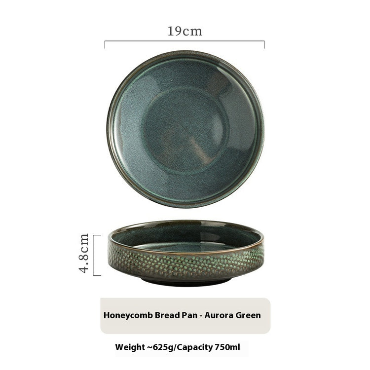 Japanese Ceramic Round Deep Plates Dinner Plate