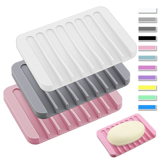 Silicone soap dish