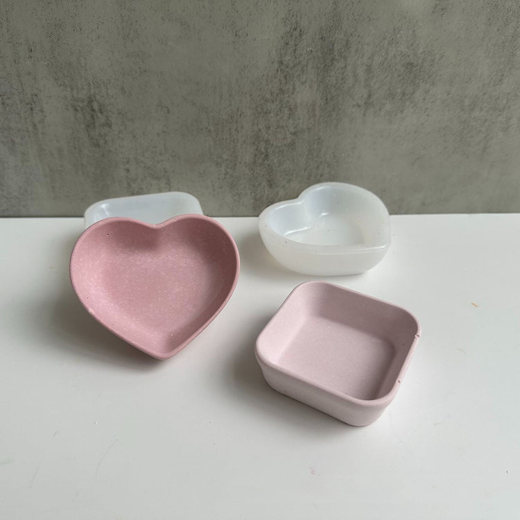 Love Square Storage Dish Silicone Mold