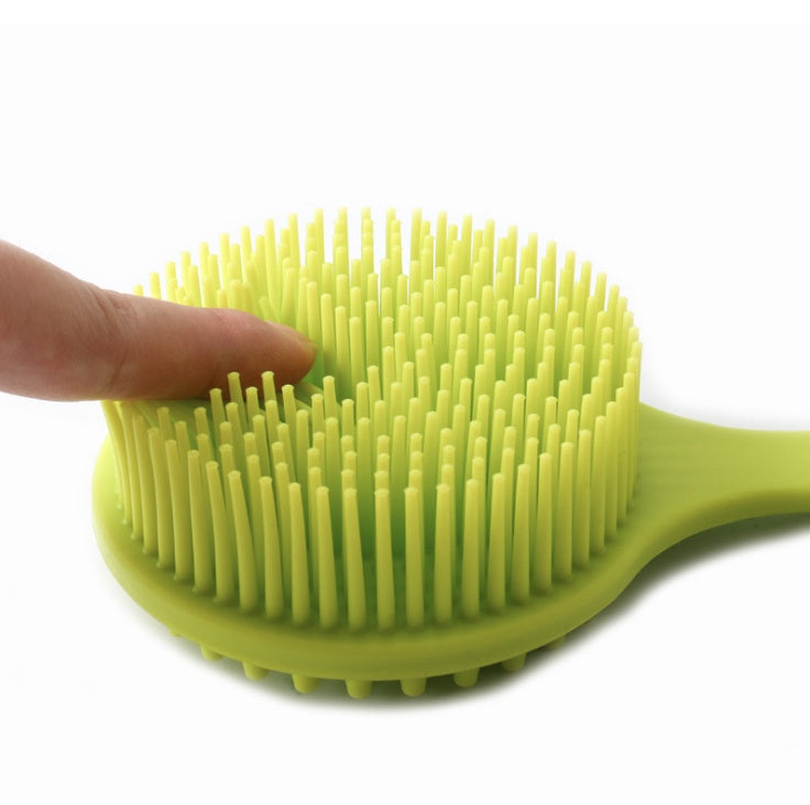 Silicone back scrubber stick