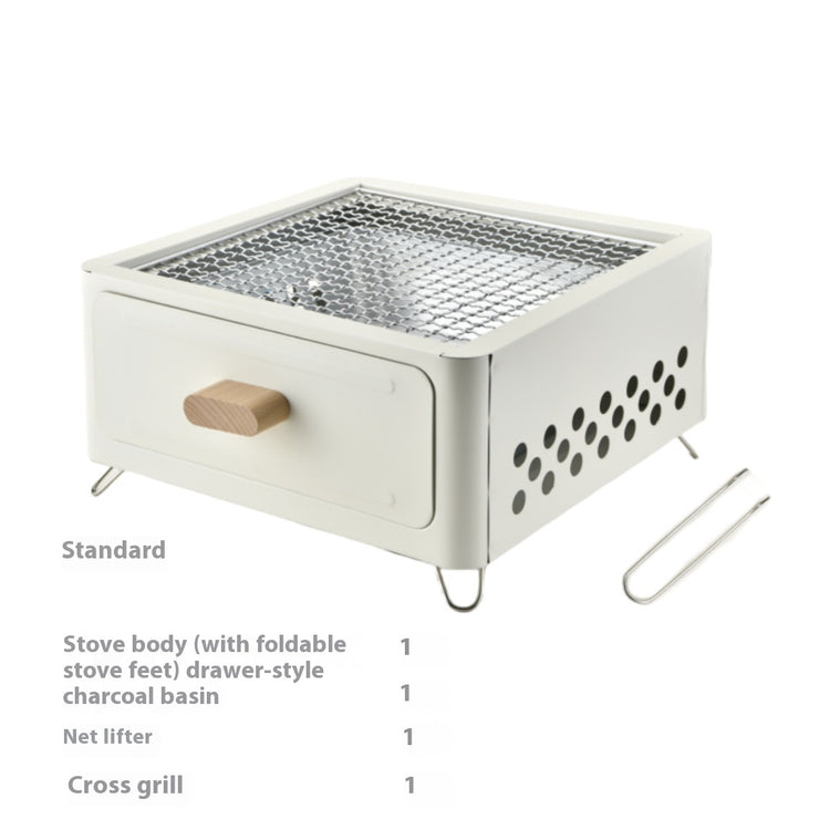 Square Barbecue Oven Outdoor Courtyard Oven Charcoal Charcoal Barbecue Grill